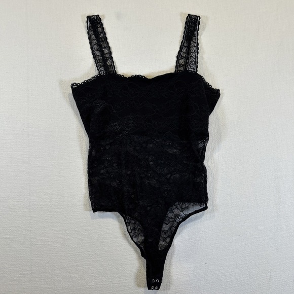 AllSaints Tops - AllSaints‎ Women Charlie Lace Bodysuit Black Lace Sleeveless 10